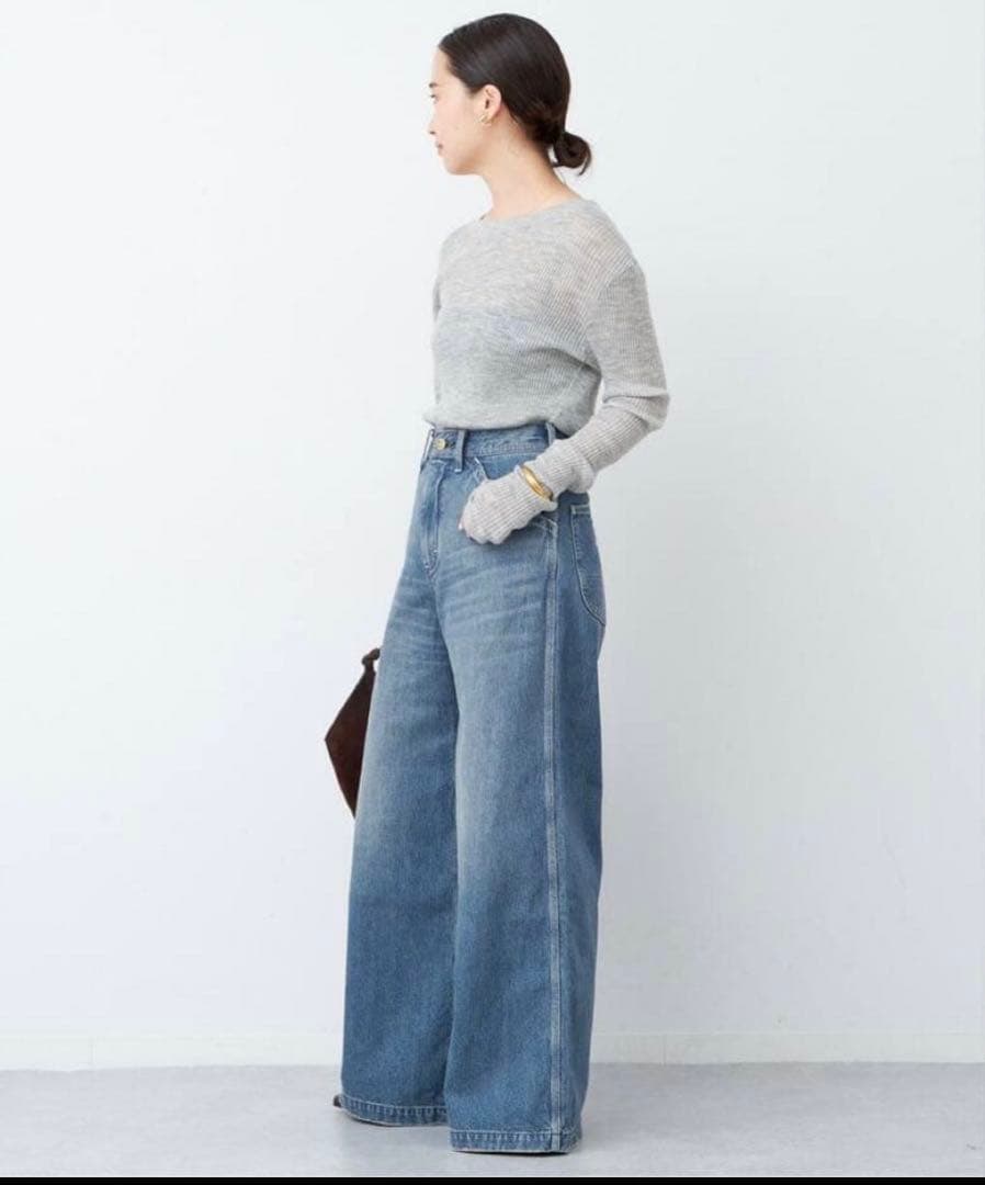 Deuxieme Classe Lee 別注デニム ワイドパンツ34