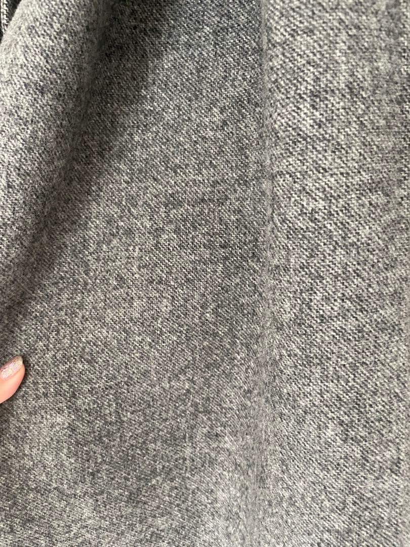 ブラミンク　ダブルフェイスウールロングコート