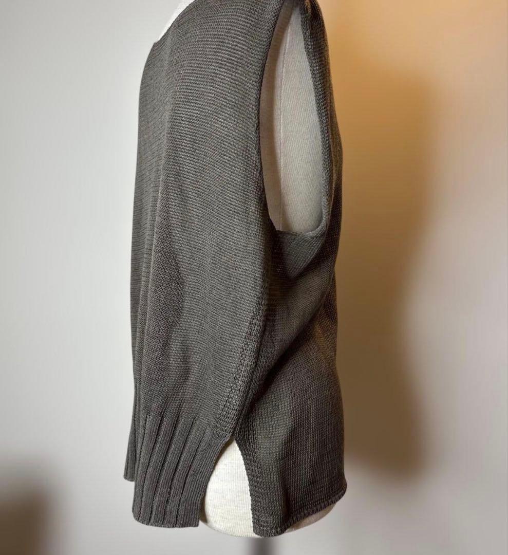 【美品】conte ディープVネックカーディガン&ノースリーブニットセット