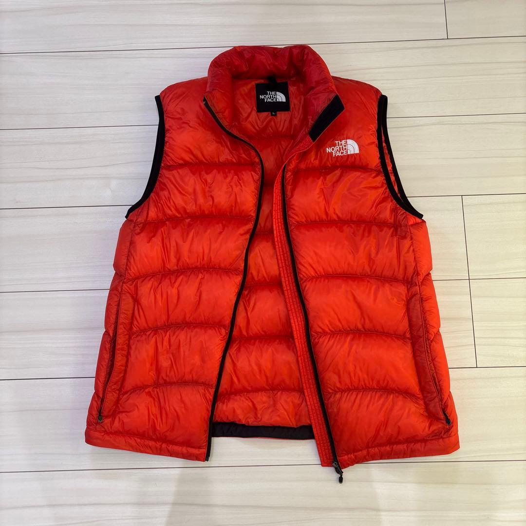 THE NORTH FACE ダウンベスト オレンジ