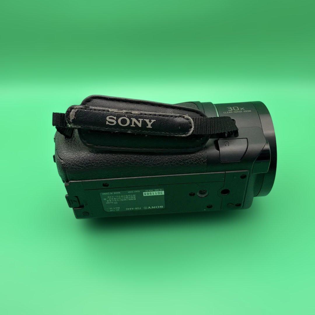 SONY ビデオカメラ FDR-AX40 4K 光学20倍 黒 ハンディカム