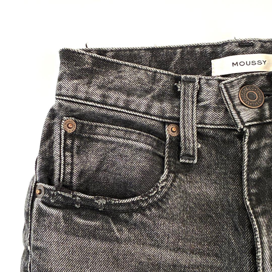 MOUSSY MVS BLACK FLARE フレアパンツ デニム 22