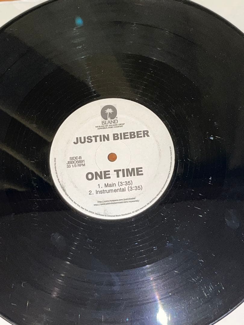 Justin Bieber Baby One Time レコード
