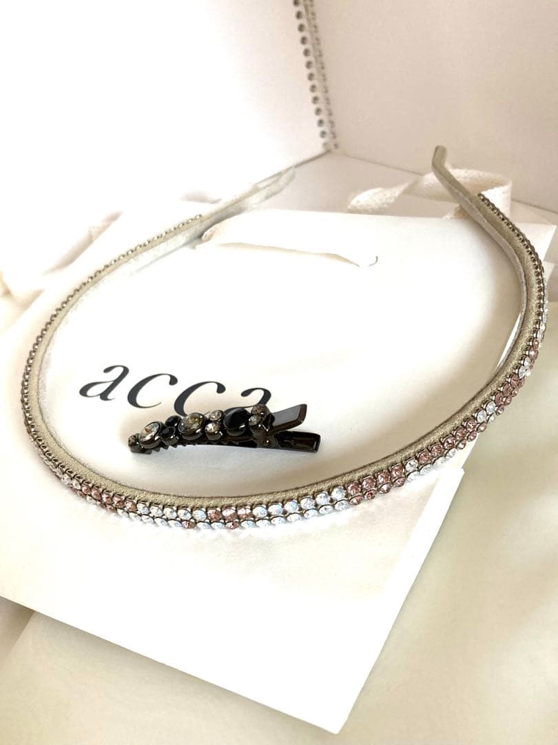 アッカACCAブリジットカチューシャ&ベリーベッコクリップ2個セット(保管袋付)