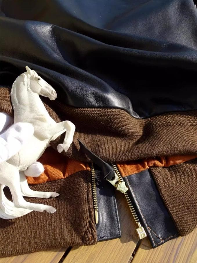 【#10150-B】A2フライトジャケット 芯通しブラック馬革 レザージャケット