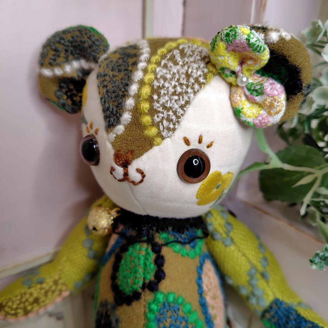 ガ*ん様 【オークションです】ミナペルホネン＊ハンドメイド＊ぬいぐるみ＊テディベ