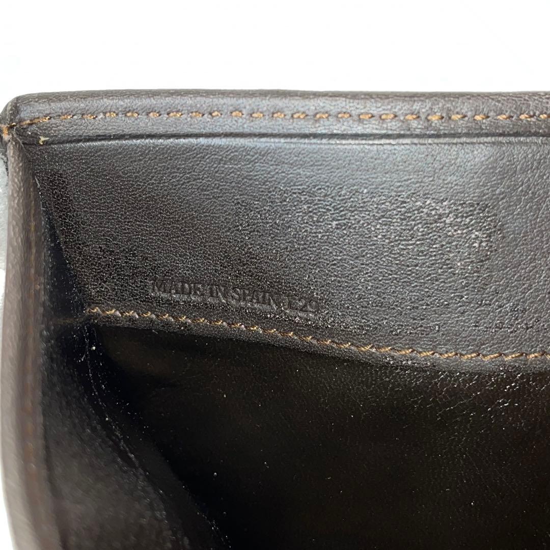 新品未使用✨LOEWE ロエベ　アナグラム　折り財布　スエード　ブラウン