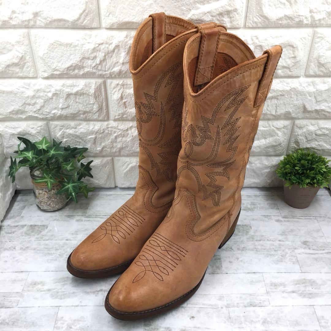 JOESANCHES ジョーサンチェス ウエスタンブーツ 38 ブラウン