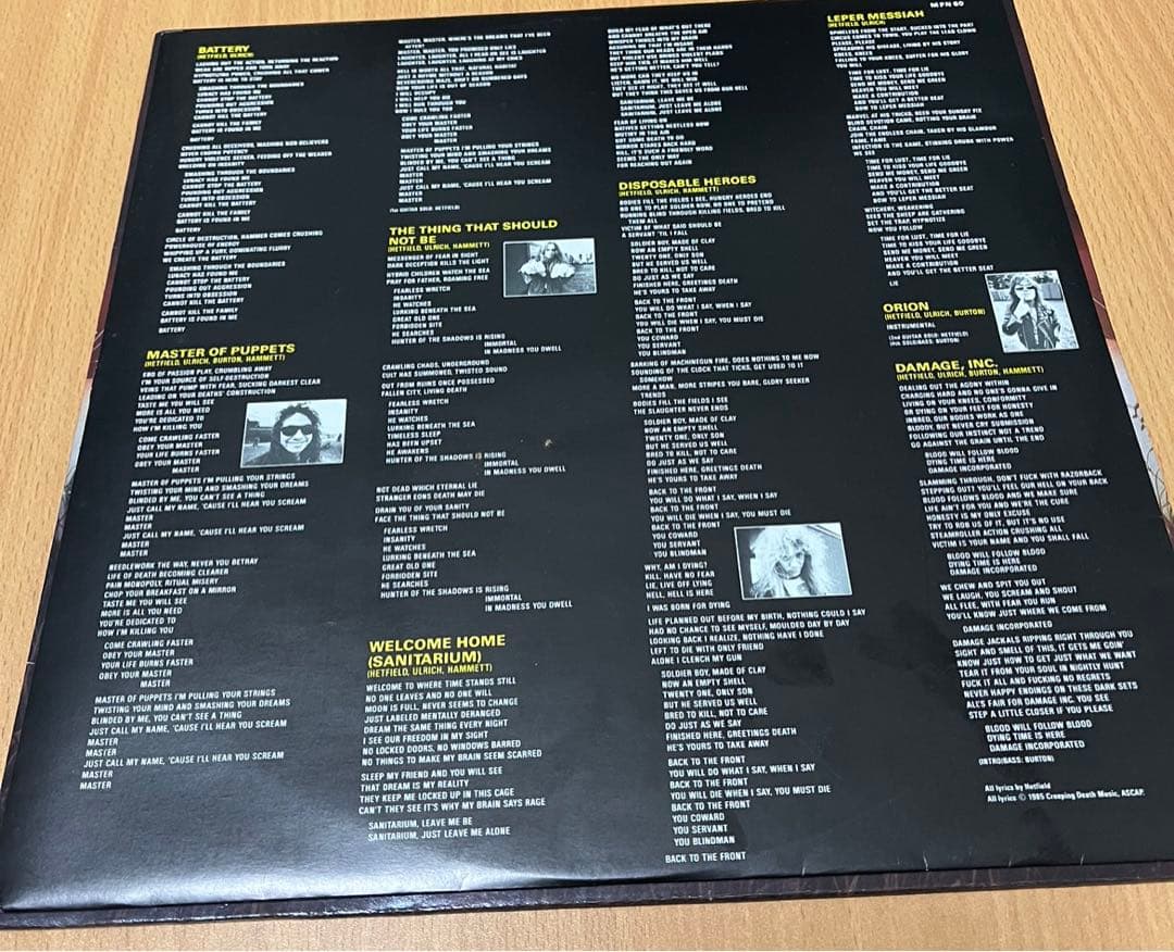 llica Master of Puppets UK盤