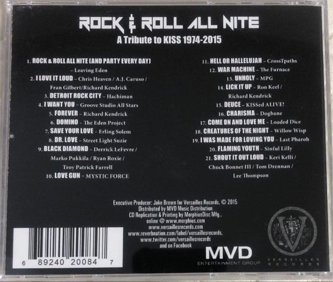 洋楽 A TRIBUTE TO KISS / ROCK & ROLL ALL NITE